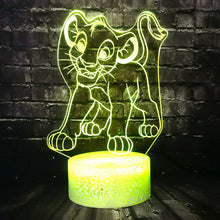 Lade das Bild in den Galerie-Viewer, Simba König der Löwen Lampe, Nachtlicht, Tischlampe mit magischen Farbwechsel kaufen