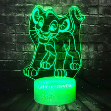 Lade das Bild in den Galerie-Viewer, Simba König der Löwen Lampe, Nachtlicht, Tischlampe mit magischen Farbwechsel kaufen