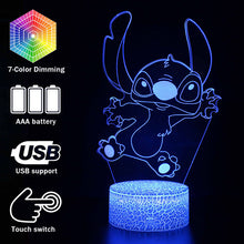 Lade das Bild in den Galerie-Viewer, Stitch Lampe Geschenkidee für Kinder Nachtlicht, Nachtlampe mit Farbwechsel in 16 Farben kaufen