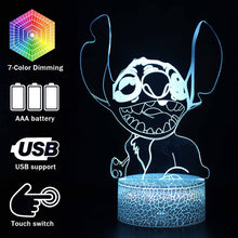 Lade das Bild in den Galerie-Viewer, Stitch Lampe Geschenkidee für Kinder Nachtlicht, Nachtlampe mit Farbwechsel in 16 Farben kaufen