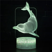 Lade das Bild in den Galerie-Viewer, LED Nachtlicht mit Delfin Motiven kaufen