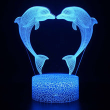Lade das Bild in den Galerie-Viewer, LED Nachtlicht mit Delfin Motiven kaufen