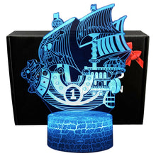 Lade das Bild in den Galerie-Viewer, One Piece Nacht Licht, Lampe mit Farbwechsel und 3D Effekt kaufen