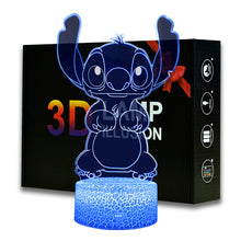 Lade das Bild in den Galerie-Viewer, Stitch Lampe Geschenkidee für Kinder Nachtlicht, Nachtlampe mit Farbwechsel in 16 Farben kaufen