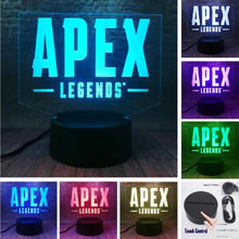 Lade das Bild in den Galerie-Viewer, APEX Legends Lampe mit 3D Effekt und wechselnden Farben kaufen