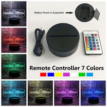 Lade das Bild in den Galerie-Viewer, World of Tanks Lampe mit Farbwechsel und 3D Effekt kaufen