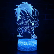 Lade das Bild in den Galerie-Viewer, One Piece Anime 3D Lampe mit Farbwechsel - verschiedene Motive kaufen
