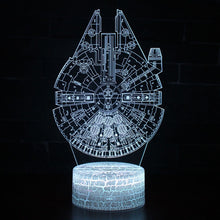 Lade das Bild in den Galerie-Viewer, Star Wars R2D2 BB-8, Darth Vader, Todesstern 3D Lampe Nachtlicht kaufen