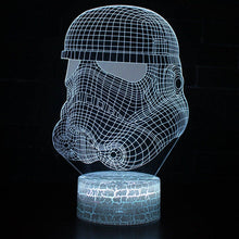 Lade das Bild in den Galerie-Viewer, Star Wars R2D2 BB-8, Darth Vader, Todesstern 3D Lampe Nachtlicht kaufen