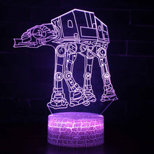 Lade das Bild in den Galerie-Viewer, Star Wars R2D2 BB-8, Darth Vader, Todesstern 3D Lampe Nachtlicht kaufen