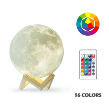 Lade das Bild in den Galerie-Viewer, Mondlicht mit bis zu 16 Farben, Farbwechsel, Mondlampe, Nachtlicht, Tischlampe kaufen
