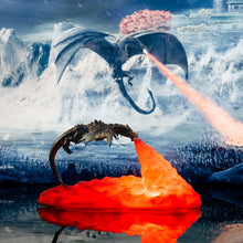 Lade das Bild in den Galerie-Viewer, Drachen Nachtlicht, Tischlampe, Lampe, Feuer oder Eis Drache kaufen