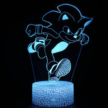 Lade das Bild in den Galerie-Viewer, Sonic the Hedgehog Nachtlampe, verschiedene Motive und Farbwechsel kaufen