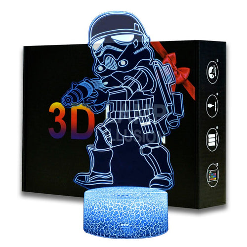 Star Wars Stormtrooper Lampe, Nachtlicht, Nachtlampe mit Farbwechsel und 3D Effekt kaufen
