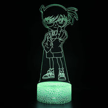 Lade das Bild in den Galerie-Viewer, Detektiv Conan Anime LED Nachttischlampe, Nachtlicht, Lampe mit 3D Effekt und Farbwechsel kaufen