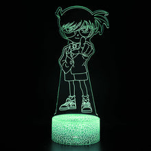 Lade das Bild in den Galerie-Viewer, Detektiv Conan Anime LED Nachttischlampe, Nachtlicht, Lampe mit 3D Effekt und Farbwechsel kaufen