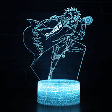 Lade das Bild in den Galerie-Viewer, Anime Naruto Uzumaki Lampe, Tischlicht, Nachttischlampe 3D Effekt und Farbwechsel kaufen
