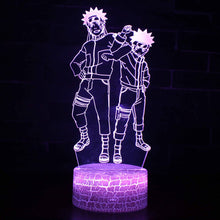 Lade das Bild in den Galerie-Viewer, Anime Naruto Uzumaki Lampe, Tischlicht, Nachttischlampe 3D Effekt und Farbwechsel kaufen