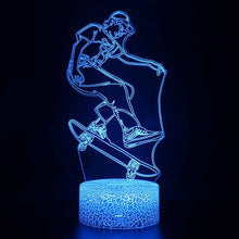 Lade das Bild in den Galerie-Viewer, Skater Lampe, Nachttischlampe mit magischen Farbwechsel und Fernbedienung kaufen
