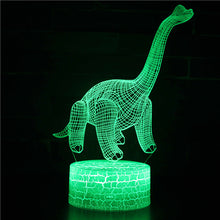 Lade das Bild in den Galerie-Viewer, 3D Dinosaurier Lampe, Tischlicht, Nachtlampe mit 16 Farben im Wechsel kaufen