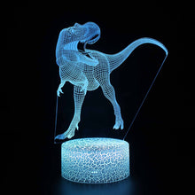 Lade das Bild in den Galerie-Viewer, 3D Dinosaurier Lampe, Tischlicht, Nachtlampe mit 16 Farben im Wechsel kaufen
