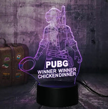 Lade das Bild in den Galerie-Viewer, Battle Royale PUBG 3D Effekt Lampe mit Farbwechsel kaufen