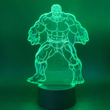 Lade das Bild in den Galerie-Viewer, Hulk 3D LED Lampe, Nacht Licht Nachtlampe mit Farbwechsel kaufen