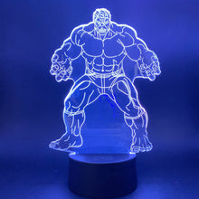 Lade das Bild in den Galerie-Viewer, Hulk 3D LED Lampe, Nacht Licht Nachtlampe mit Farbwechsel kaufen