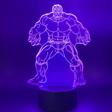 Lade das Bild in den Galerie-Viewer, Hulk 3D LED Lampe, Nacht Licht Nachtlampe mit Farbwechsel kaufen