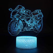 Lade das Bild in den Galerie-Viewer, 3D LED Lampe - Nachtlicht - Tischlampe im Motorrad Design - Verschiedene Motive kaufen