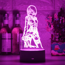 Lade das Bild in den Galerie-Viewer, Attack on Titan Nacht Lampe mit Farbwechsel Effekt und 3D LED kaufen