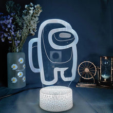 Lade das Bild in den Galerie-Viewer, Among us 3D LED Lampe, Nachtlicht, Nachtlampe mit Farbwechsel kaufen
