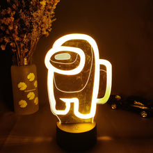 Lade das Bild in den Galerie-Viewer, Among us 3D LED Lampe, Nachtlicht, Nachtlampe mit Farbwechsel kaufen
