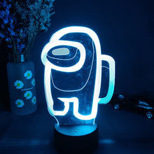 Lade das Bild in den Galerie-Viewer, Among us 3D LED Lampe, Nachtlicht, Nachtlampe mit Farbwechsel kaufen