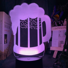 Lade das Bild in den Galerie-Viewer, 3D Nachtlicht in Bierglas Optik Oktoberfest Style kaufen