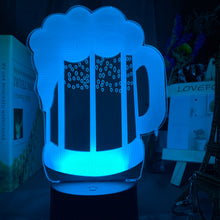 Lade das Bild in den Galerie-Viewer, 3D Nachtlicht in Bierglas Optik Oktoberfest Style kaufen