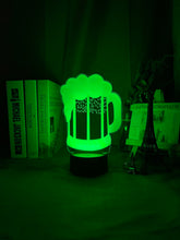 Lade das Bild in den Galerie-Viewer, 3D Nachtlicht in Bierglas Optik Oktoberfest Style kaufen
