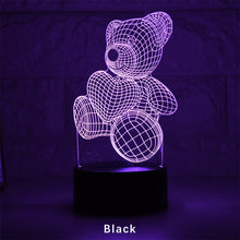 Lade das Bild in den Galerie-Viewer, Niedlicher Teddy mit Herz Nachtlicht Lampe Tischlicht kaufen