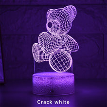 Lade das Bild in den Galerie-Viewer, Niedlicher Teddy mit Herz Nachtlicht Lampe Tischlicht kaufen