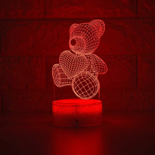 Lade das Bild in den Galerie-Viewer, Niedlicher Teddy mit Herz Nachtlicht Lampe Tischlicht kaufen