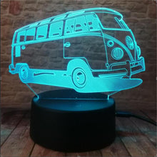Lade das Bild in den Galerie-Viewer, 3D LED Lampe im Auto Design - Verschiedene Marken - Magischer Farbwechsel kaufen