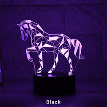 Lade das Bild in den Galerie-Viewer, Stylishe Zebra / Pferd 3D Effekt Lampe kaufen