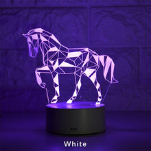 Lade das Bild in den Galerie-Viewer, Stylishe Zebra / Pferd 3D Effekt Lampe kaufen