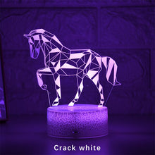 Lade das Bild in den Galerie-Viewer, Stylishe Zebra / Pferd 3D Effekt Lampe kaufen