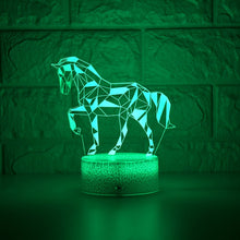 Lade das Bild in den Galerie-Viewer, Stylishe Zebra / Pferd 3D Effekt Lampe kaufen
