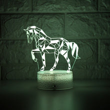 Lade das Bild in den Galerie-Viewer, Stylishe Zebra / Pferd 3D Effekt Lampe kaufen