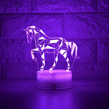 Lade das Bild in den Galerie-Viewer, Stylishe Zebra / Pferd 3D Effekt Lampe kaufen