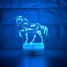Lade das Bild in den Galerie-Viewer, Stylishe Zebra / Pferd 3D Effekt Lampe kaufen
