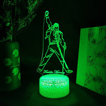 Lade das Bild in den Galerie-Viewer, Freddie Mercury Queen Nachtlicht, Lampe mit Farbwechsel kaufen