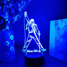Lade das Bild in den Galerie-Viewer, Freddie Mercury Queen Nachtlicht, Lampe mit Farbwechsel kaufen